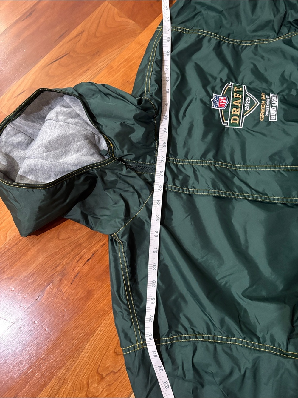 Dunbrooke 2025 NFL Draft Green Bay Hooded Lined Stadium Jacket Wind/Rain  Large - Picture 14 of 14